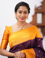 Purple Soft Silk Saree With Improbable Blouse Piece