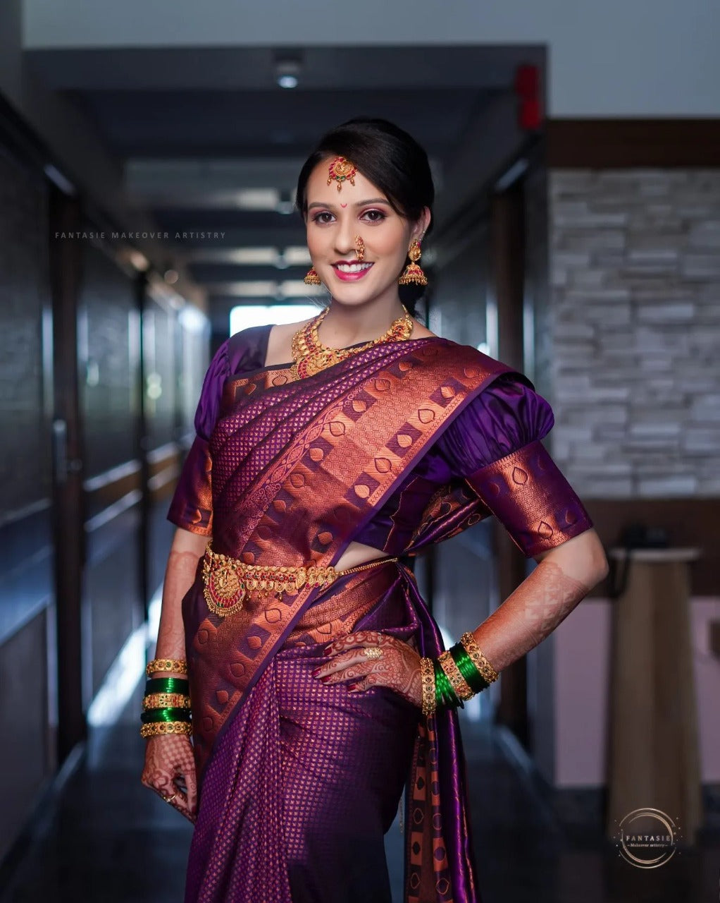 Purple Soft Silk Saree With Prodigal Blouse Piece