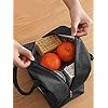 Gray Travel Lunch/Tiffin/Storage Bag for Office, College & School (Cotton)6 liters