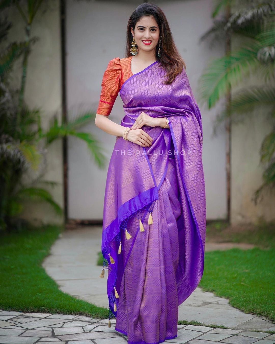 Royal Blue Soft Silk Saree with Panoply Blouse Piece