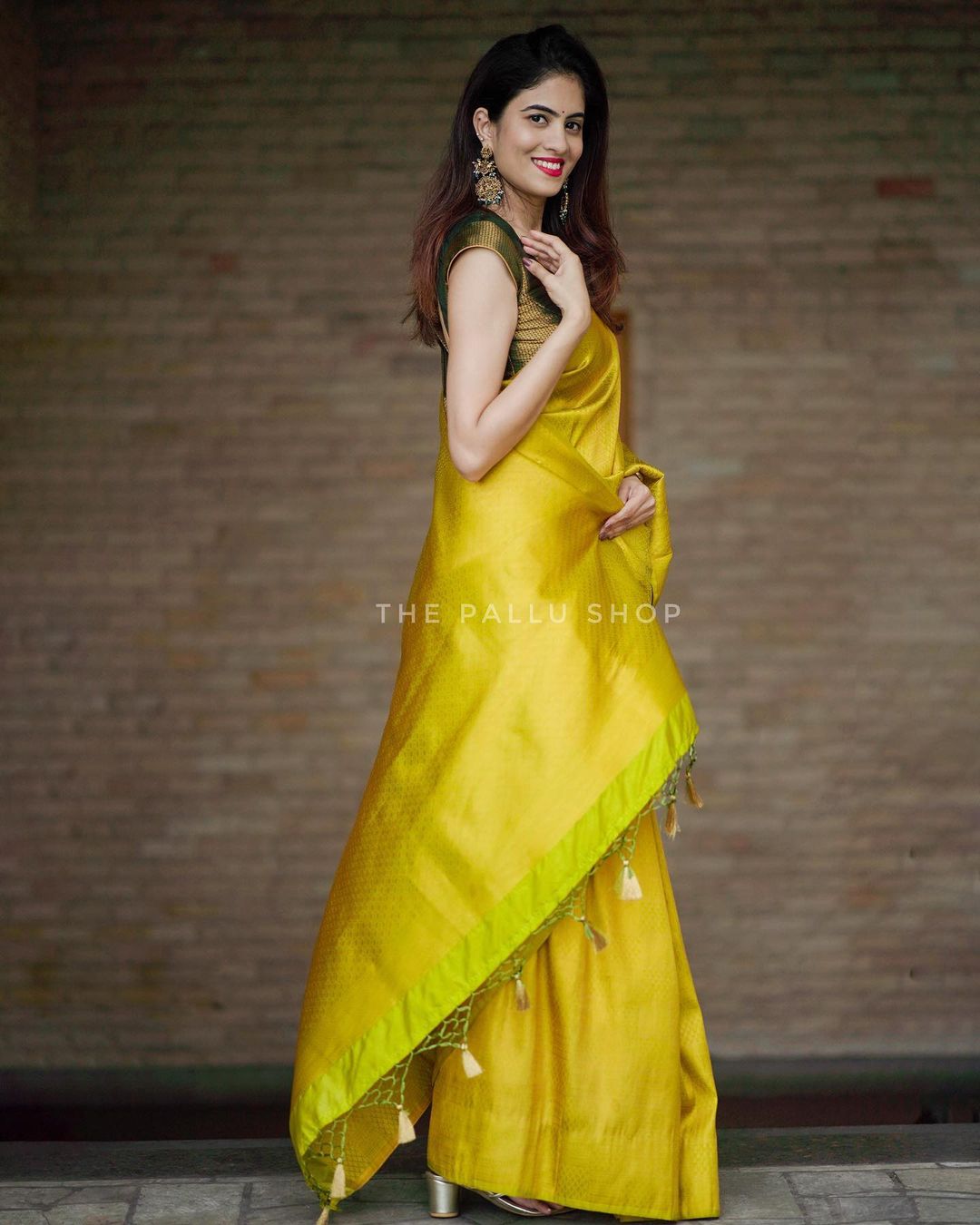 Yellow Soft Silk Saree with Panoply Blouse Piece