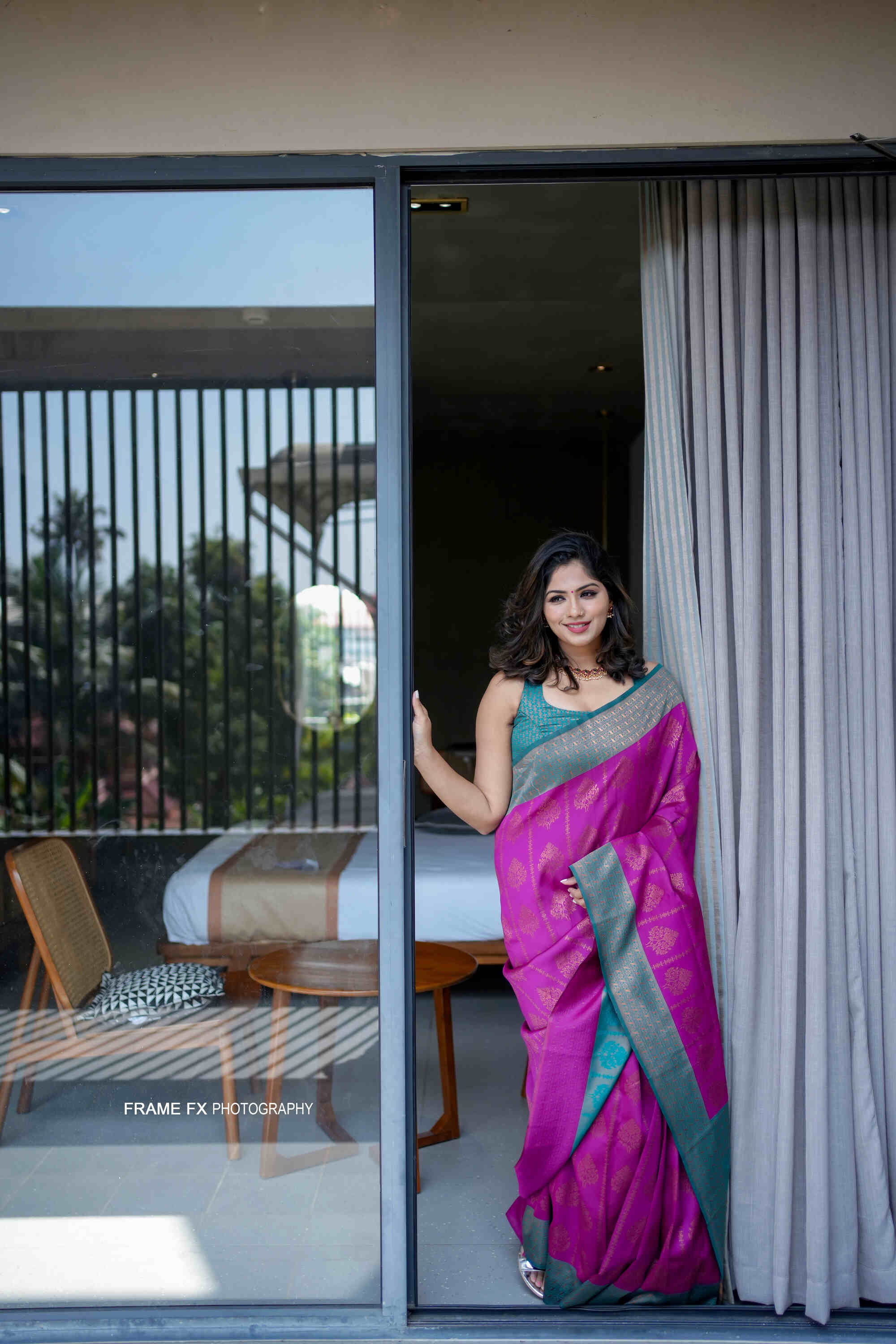 Purple Soft Banarasi Silk Saree With Girlish Blouse Piece