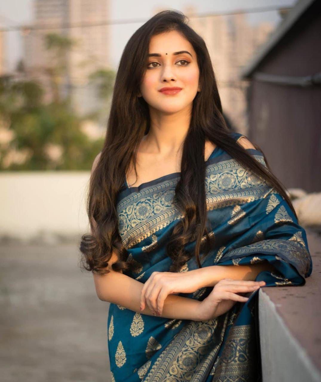 Light Green Soft Silk Saree With Blouse Piece